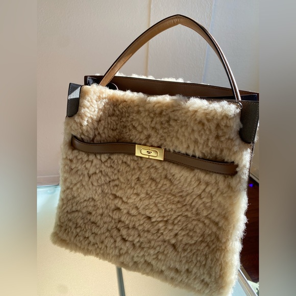 Lee Radziwill Tory Burch double tote bag. Double shearling. Basically unused. - Picture 2 of 3